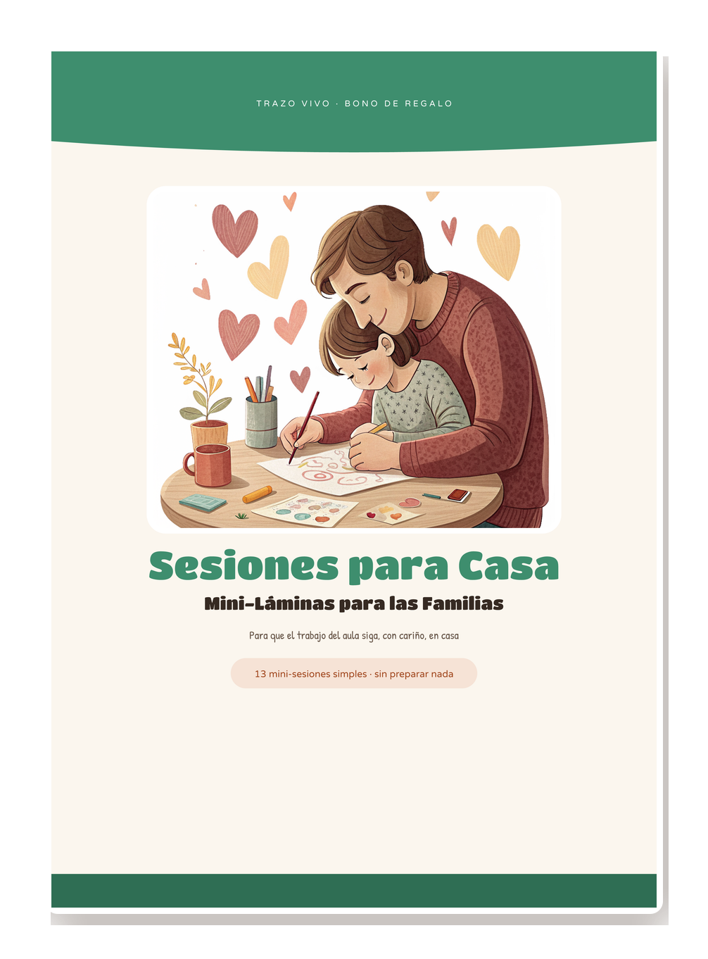 Mini-portada del bonus: Sesiones para Casa: Mini-Láminas para las Familias